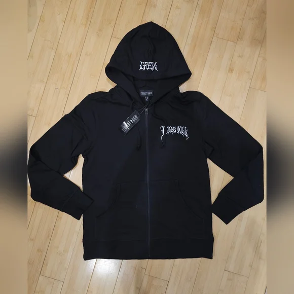 Dolls Kill Logo Current Mood Crew Zip Up Hoodie Robe Mega Tote Hat Merch S - Picture 9 of 14